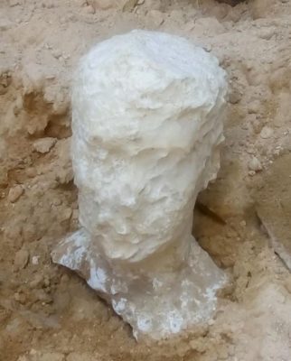 голова из алебастра в египте